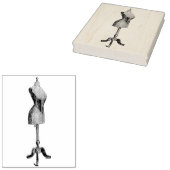 ドレス型枠ヴィンテージラバーアートスタンプ ラバースタンプ (押印)