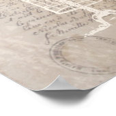 ドレス型枠ヴィンテージレターポスター ポスター (角)