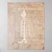 ドレス型枠ヴィンテージレターポスター ポスター (正面)