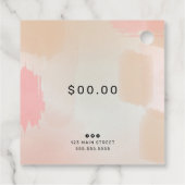 ドレス型枠抽象芸術ファッションブティックプライス フェイバータグ (裏面)