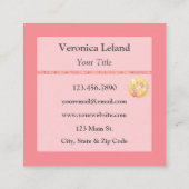 ドレス型枠(Dress Stress Dressmaker Designer) スクエア名刺 (裏面)