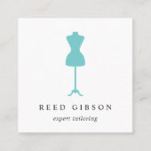 ドレス型枠 Seamstress Tailor Designer スクエア名刺 (正面)