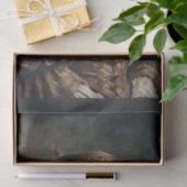 ドレス姿のノーブルビクトリアンミラエレガントディ猫 薄葉紙 (ギフト)