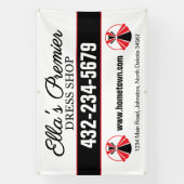 ドレス専門店 横断幕 (縦)