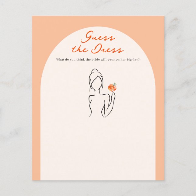 ドレス当てゲーム アペロールスプリッツ ブライダルシャワー (正面)