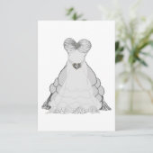 ドレス招待状 招待状 (スタンド正面)