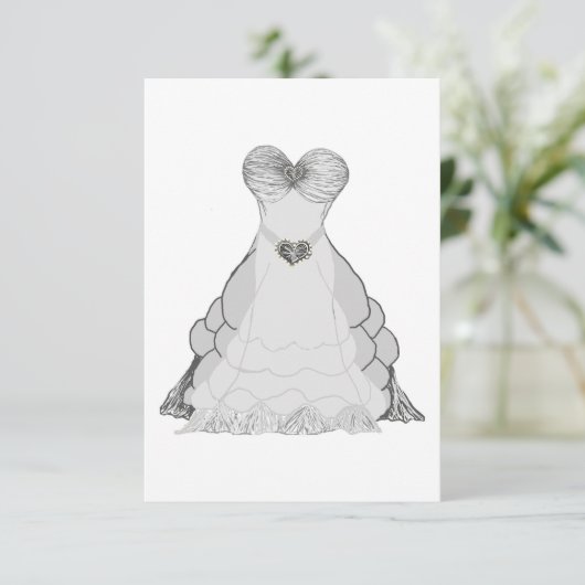 ドレス招待状 招待状 (スタンド正面)