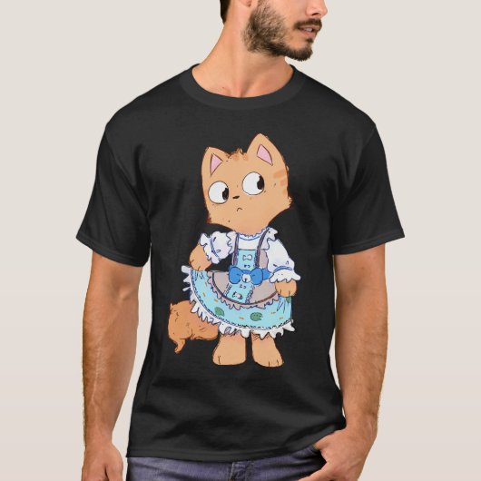 ドレス猫 Tシャツ (正面)