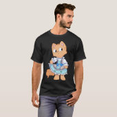 ドレス猫 Tシャツ (正面フル)