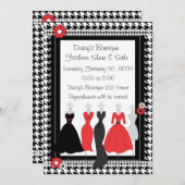 ドレス ショップ デイジー テーマ 招待状 (正面/裏面)