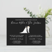 ドレス＆タキシード - 結婚式＆披露宴 招待状 (スタンド正面)