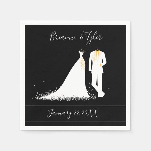 ドレス&タックス – カクテルナプキン スタンダードカクテルナプキン (正面)