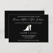 ドレス&タックス- 3x5結婚式招待状 招待状 (正面/裏面)