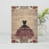 ドレス,ティアラ,ライトバラウッドキンセアニラ 招待状 (スタンド正面)