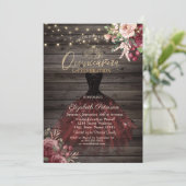 ドレス，ティアラ，ライトバラ，ウッドキンセアニラ 招待状 (スタンド正面)