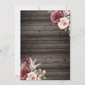 ドレス，ティアラ，ライトバラ，ウッドキンセアニラ 招待状 (裏面)