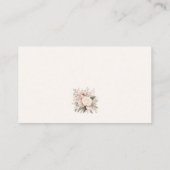 ドレス・レシピ・ガウン・ドレス・フラワーブライダルシャワー・エンクロージャー エンクロージャーカード (裏面)