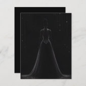 ドレス 招待状 (正面/裏面)