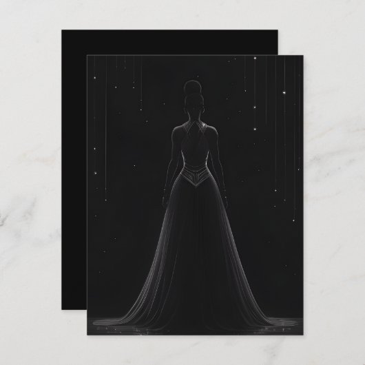 ドレス 招待状 (正面/裏面)