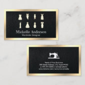 ドレス |裁縫機 |シームストレス 名刺 (正面/裏面)