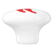 ドレッサまたはその他のドロワーノブ上のホッケープレーヤー セラミックノブ (側面)