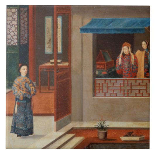 ドレッシングルームのインテリアの姿 タイル (正面)