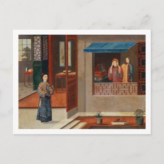 ドレッシングルームのインテリアの姿 ポストカード (正面)