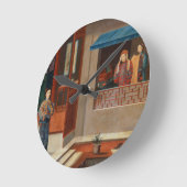 ドレッシングルームのインテリアの姿 ラウンド壁時計 (傾斜)