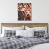 ドレッシングルームのバレリーナ（Serebriakova著） キャンバスプリント (インサイチュ (寝室))