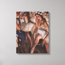 ドレッシングルームのバレリーナ（Serebriakova著）