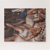 ドレッシングルームのバレリーナ（Serebriakova著） ジグソーパズル (横)