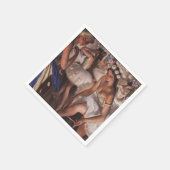 ドレッシングルームのバレリーナ(Serebriakova著) スタンダードカクテルナプキン (角)
