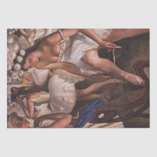 ドレッシングルームのバレリーナ（Serebriakova著） 薄葉紙 (正面)