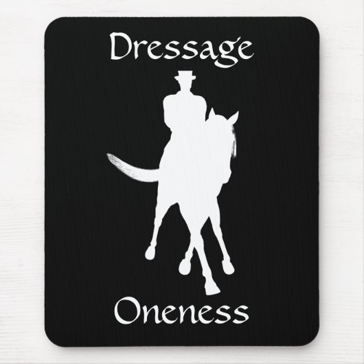 ドレッセージは一体性の馬である マウスパッド (正面)
