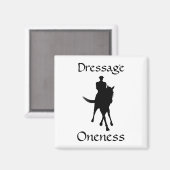 ドレッセージは一体性の馬とライダーである マグネット (正面/裏面)