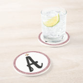 ドレッセージアリーナレター付きバラ コースター (側面)