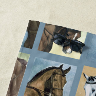 ドレッセージウマビーチタオル ビーチタオル