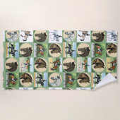 ドレッセージウマビーチ馬好き用タオル ビーチタオル (正面)