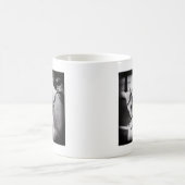 ドレッセージホースブラックアンドホワイト コーヒーマグカップ (中央)