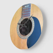 ドレッドアコースティックギター ラージ壁時計 (傾斜)