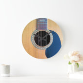 ドレッドアコースティックギター ラージ壁時計 (ホーム)