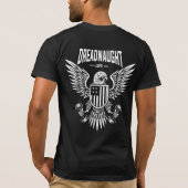 ドレッドナウトイーグル国旗のロゴ Tシャツ (裏面)