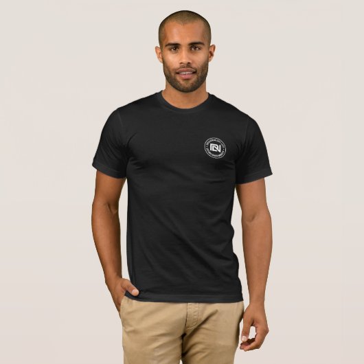 ドレッドナウトイーグル国旗のロゴ Tシャツ (正面フル)