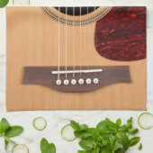 ドレッドノーアコースティック6ストリングギター キッチンタオル (折り畳み)