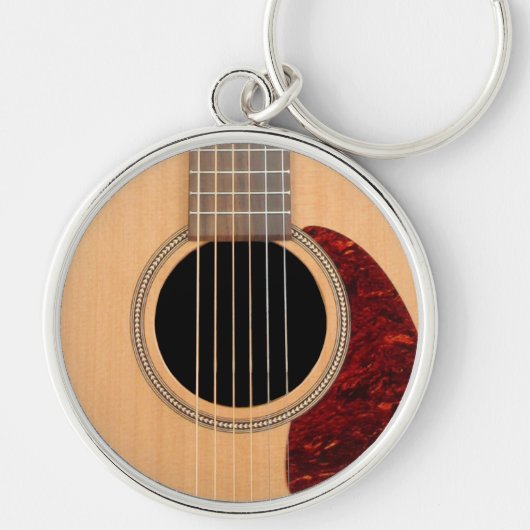 ドレッドノーアコースティック6ストリングギター キーホルダー (正面)