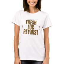 ドレッドロックス リツイスト カスタム ブラックヘア Tシャツ