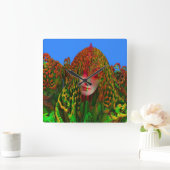 ドレッドロックホリデイ スクエア壁時計 (ホーム)