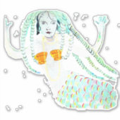 ドレッドロック付き人魚サンダー_コーブ シール (正面)