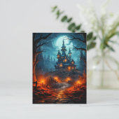 ドレッド不気味ハウス幽霊のよく出るハロウィーン ポストカード (スタンド正面)