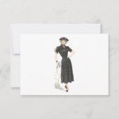 ドレファッションドス招待状の老婦人 招待状 (正面)